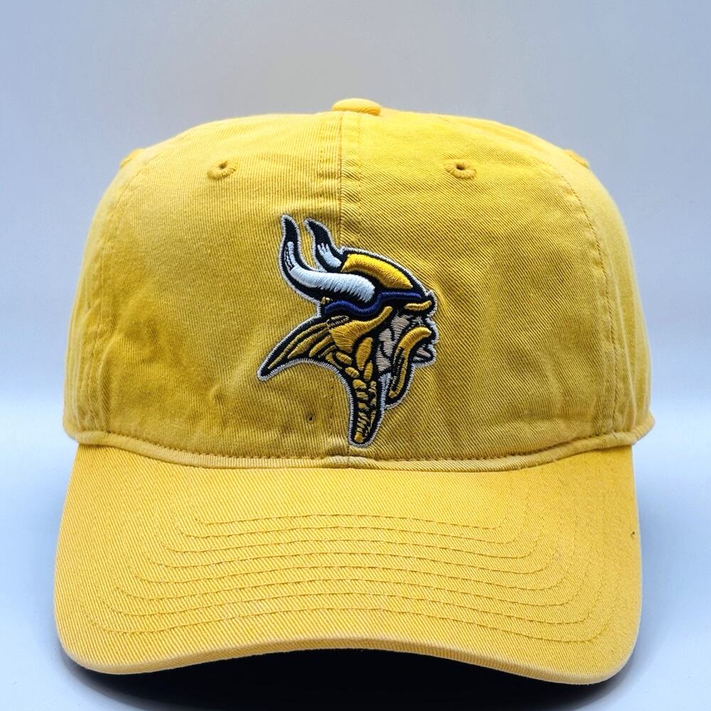 Minnesota Vikings Hat Cap Strapback Reebok NFL Men’s Yellow Dad Adjustable